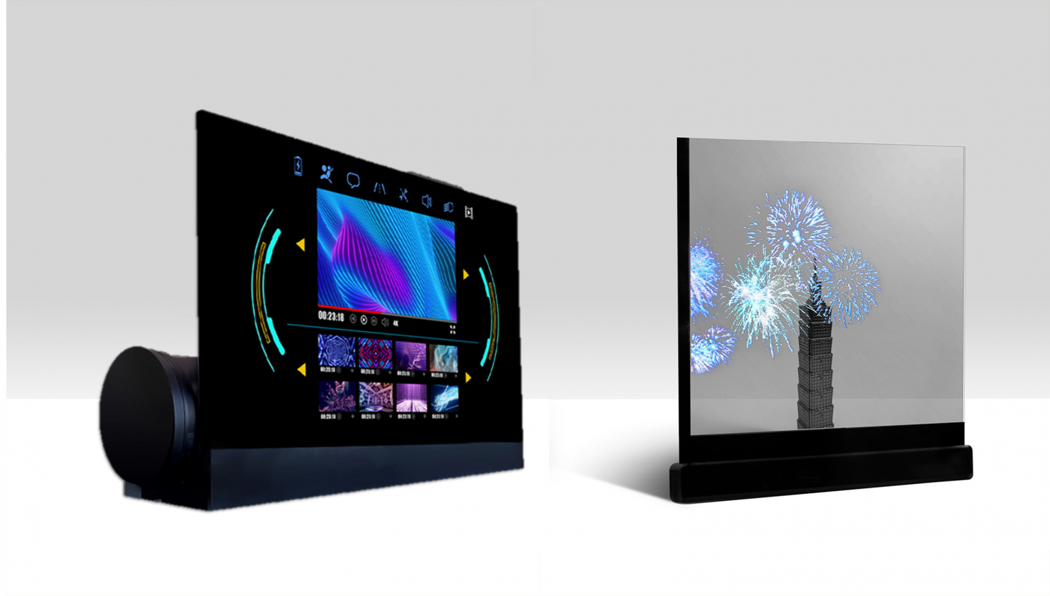 可卷式、折迭性、高透明